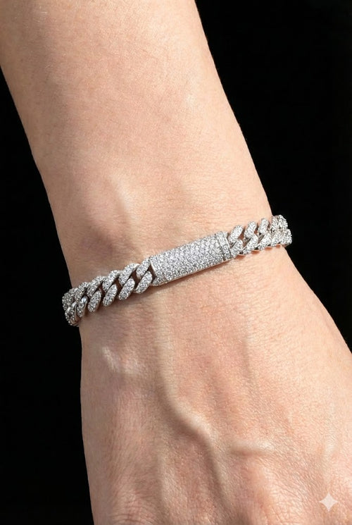 Bransoletka Cuban Link 8mm S925